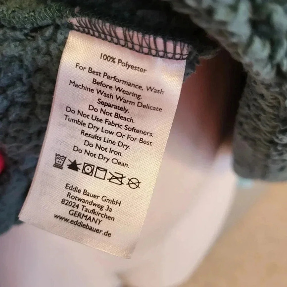 Eddie Bauer Quest Plush Snap Mockneck Colorblock Fleece Pullover(L) - Picture 7 of 8